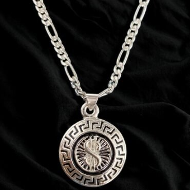 Pure Silver Dollar Pendant | 925 Silver Pendant For Men's | Silveradda