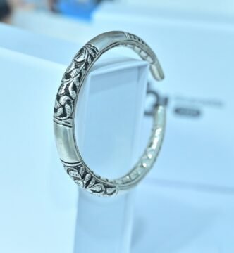 Chitai Pure Silver Kada For Men | 925 Silver Men's Kada | Silveradda