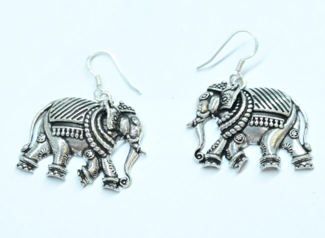 Elephant Design Silver Earrings for Women | 925 Silver Earrings | Silveradda