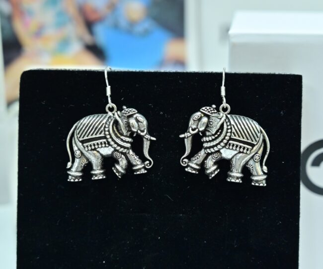Elephant Design Silver Earrings for Women | 925 Silver Earrings | Silveradda