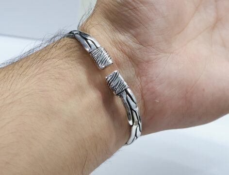 925 Silver Cuff Kada For Men By Silveradda