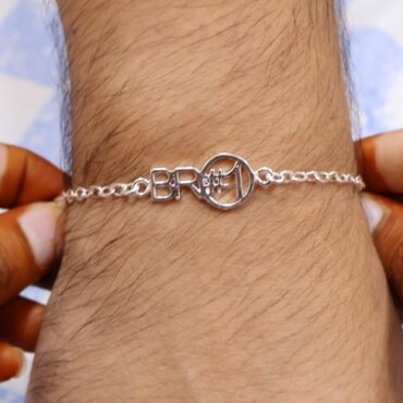 Bro Silver Bracelet Rakhi | Pure Silver Bracelet By Silveradda