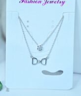 Diamond Silver Chain Necklace For Women | Pure Silver Necklace By Silveradda