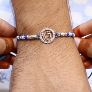 Ek Onkar Silver Rakhi | Pure Silver Rakhi By Silveradda