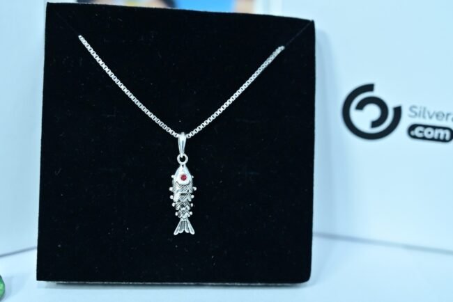 Fish Silver Pendant | Pure 925 Silver Chain Pendant By Silveradda