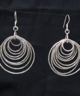 Large Hanging Silver Earrings | 925 Silver Ring Earrings By Silveradda