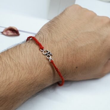 OM Design Pure Silver Rakhi By Silveradda