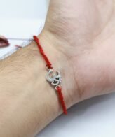 Pure Silver Rakhi | OM Design Silver Rakhi By Silveradda