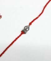 Shiv Trishul Design Silver Rakhi By Silveradda