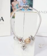 Silver Pandora Disney Pooh Bear Charm Bracelet For Women