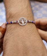 Tree Design Silver Rakhi | Pure Silver Rakhi | Silveradda