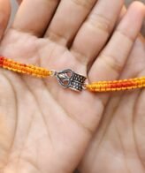 Trishul Damru Silver Rakhi | Pure Silver Rakhi | Silveradda