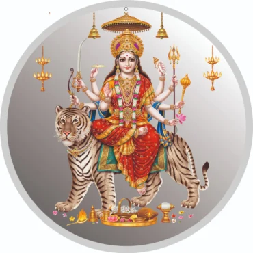 GODESS DURGA JI 999 SILVER COLORED COIN 10 GRAM