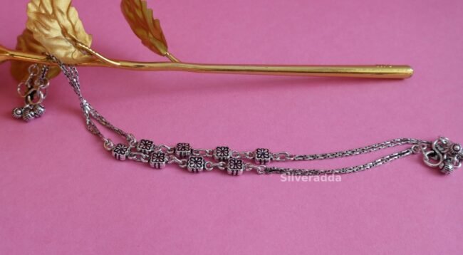 silver anklet for women