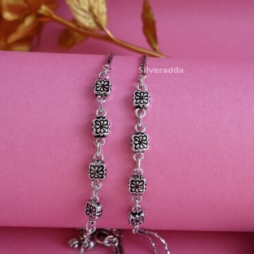 silver anklet for women