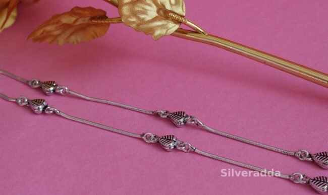 silver anklet for women