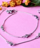 silver anklet for women