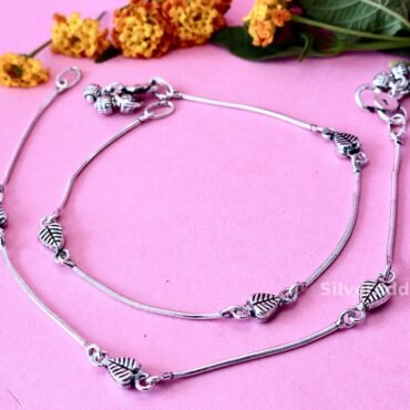 silver anklet for women