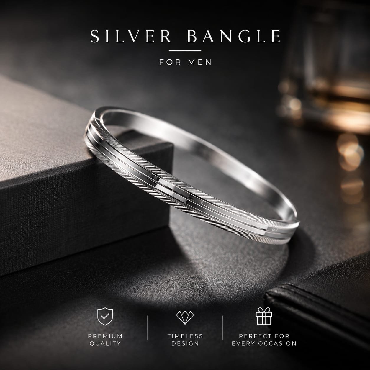 Silver Kada Men – Highway Design 50 gm | Silveradda
