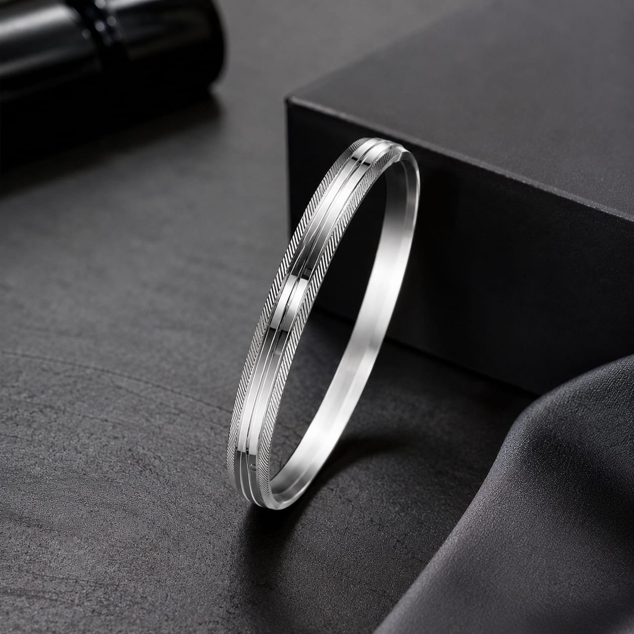 Silver Kada Men – Highway Design 50 gm | Silveradda