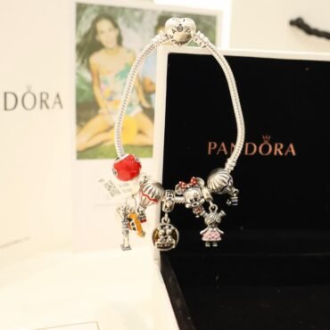 Mickey Minnie Pandora Silver Bracelet For Women