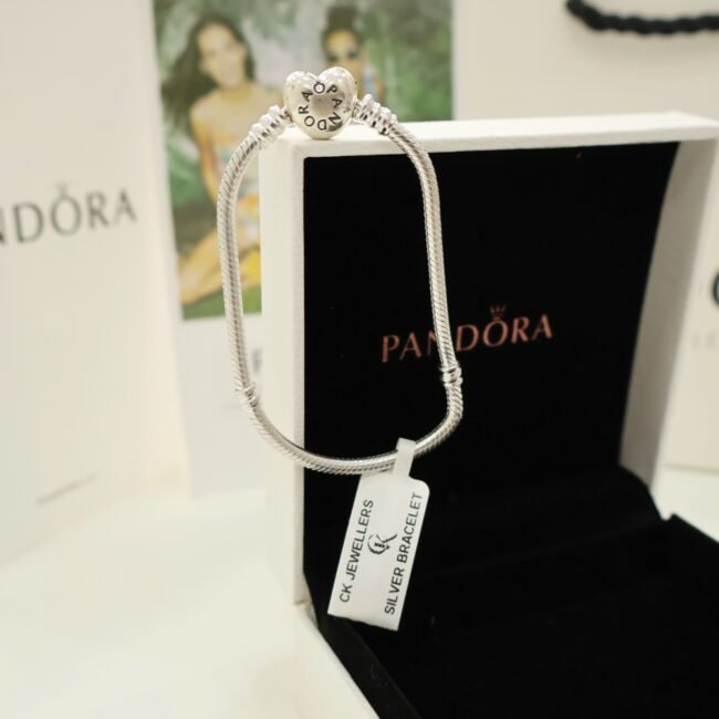 Moments Heart & Snake Chain Pandora Bracelet