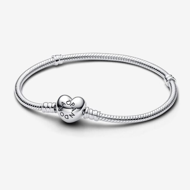 Moments Heart & Snake Chain Pandora Bracelet