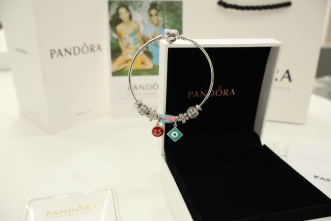 Pandora Silver Bracelet For Womens With Evil Eye Charms