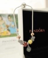 Pandora Silver Heart Charms Bracelet