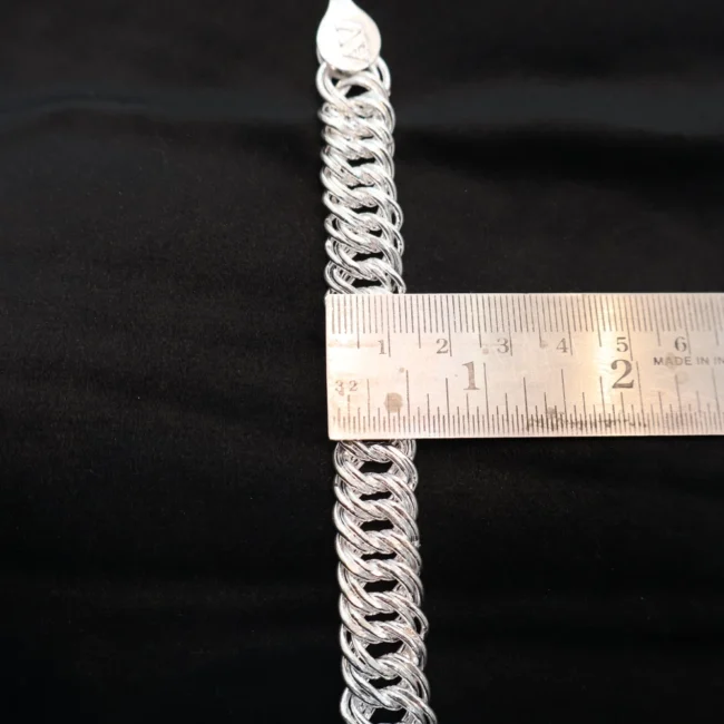 Heavy silver bracelet for men 49.38g weight