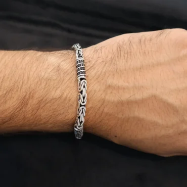 925 silver turkish bracelet for men