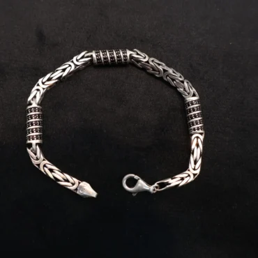 925 silver turkish bracelet for men