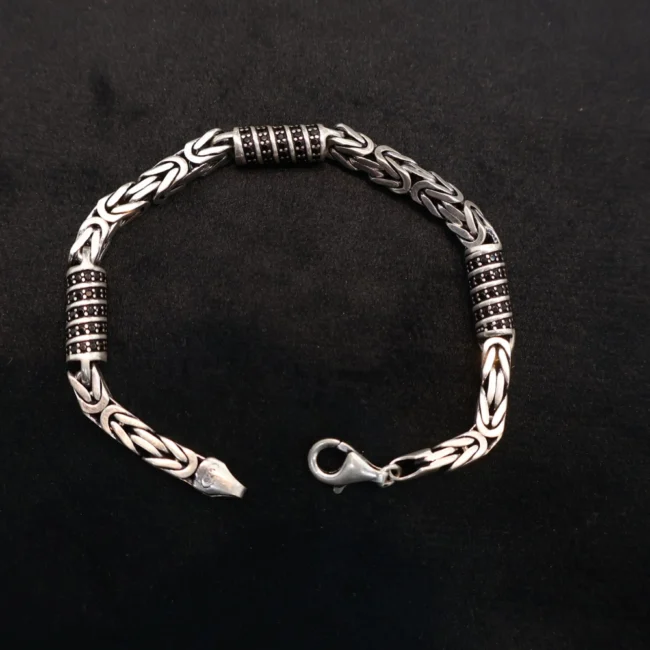 925 silver turkish bracelet for men
