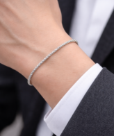 Silver Link Chain Bracelet for Men | Sleek & Stylish Design | Silveradda