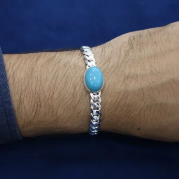 Salman Khan style silver bracelet for men