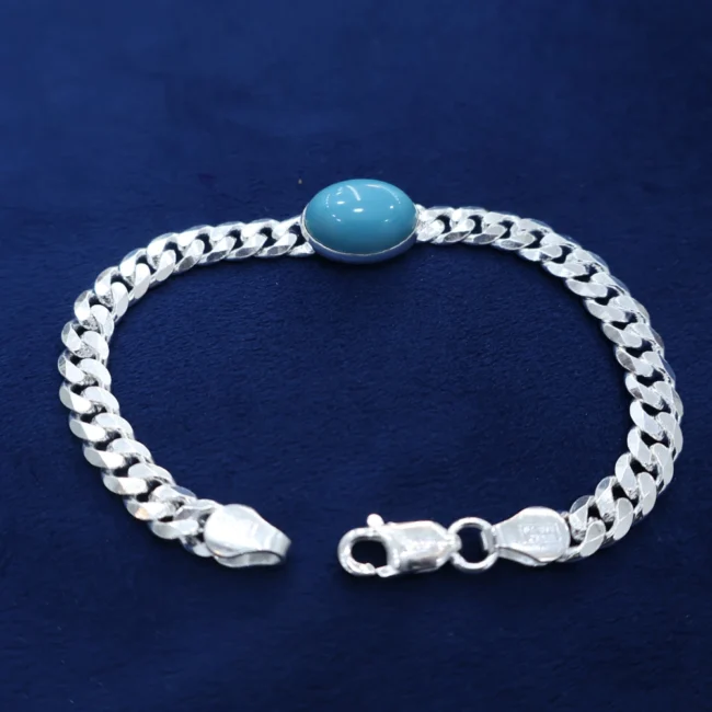 Salman Khan style silver bracelet for men