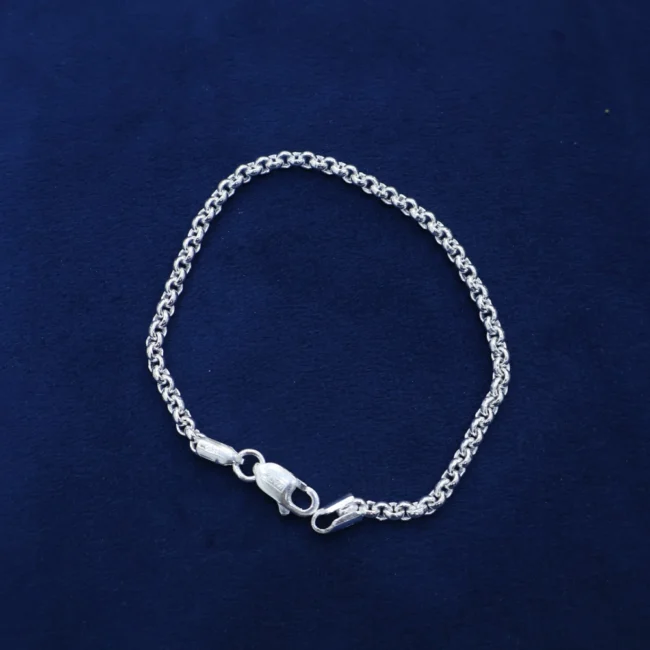 Silver Link Chain Bracelet for Men – 10.2g – 8.5 Inch – Silveradda