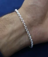 Silver Link Chain Bracelet for Men – 10.2g – 8.5 Inch – Silveradda