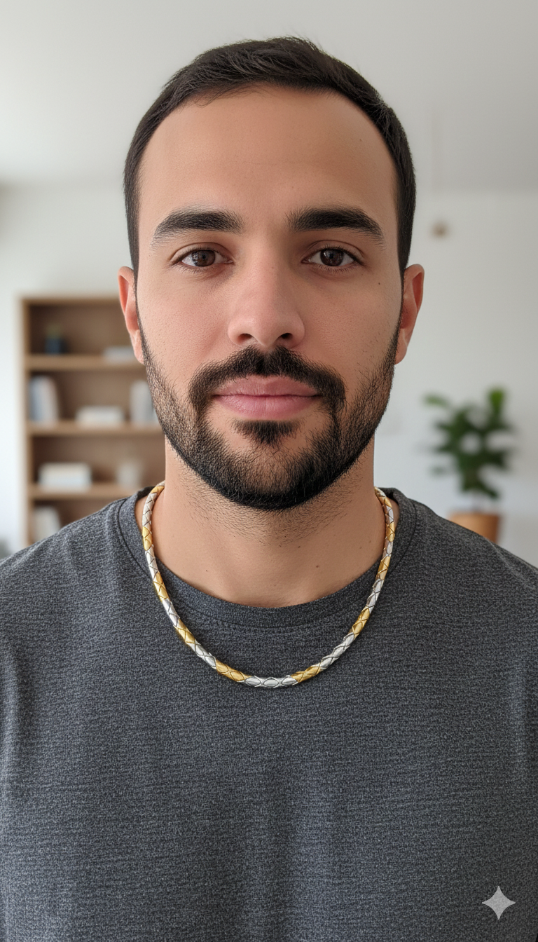 Pure Silver Two-Tone Gold & Silver Chain for Men | 925 Sterling Silver – Silveradda