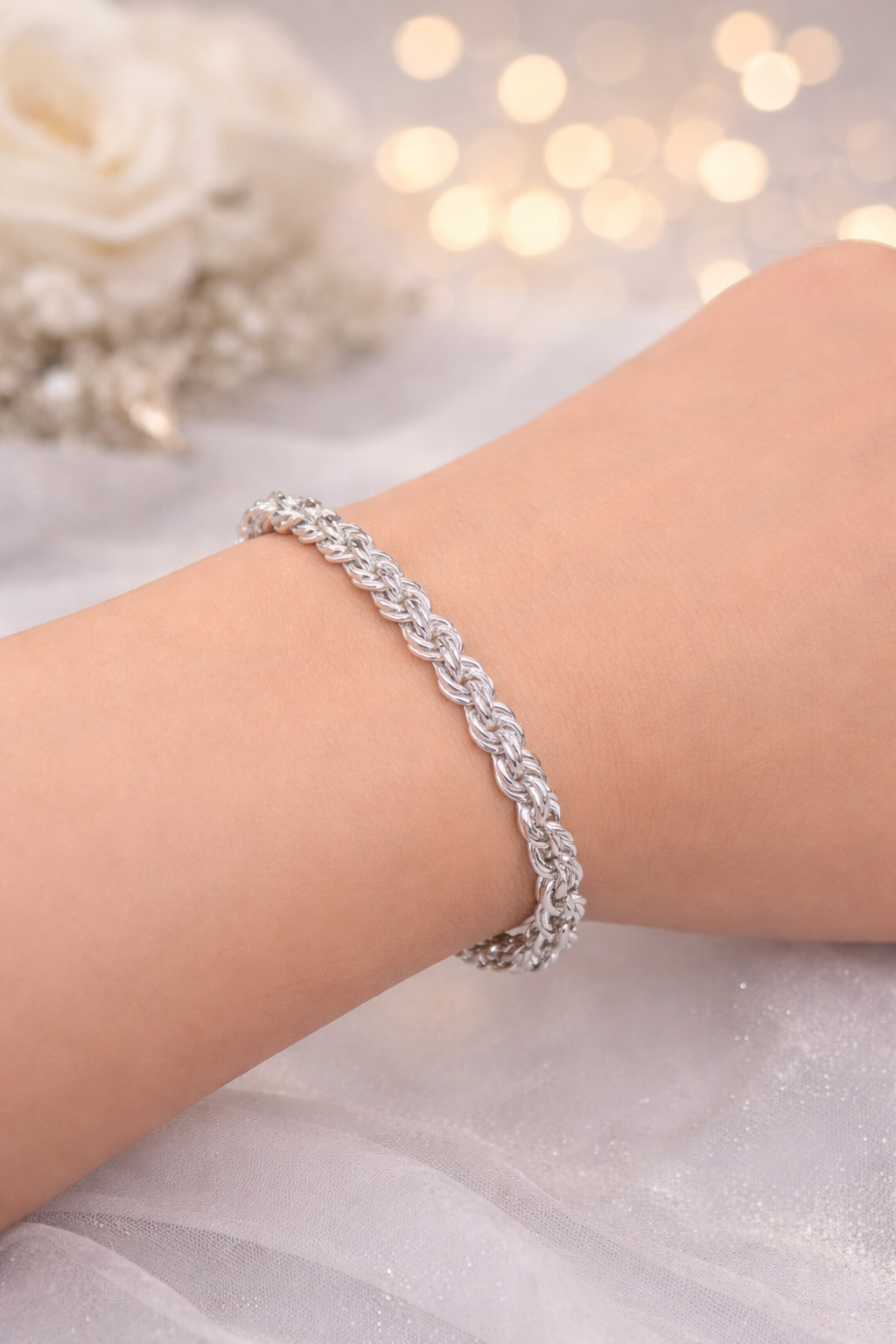 Silver Whisper Chain Bracelet Silveradda