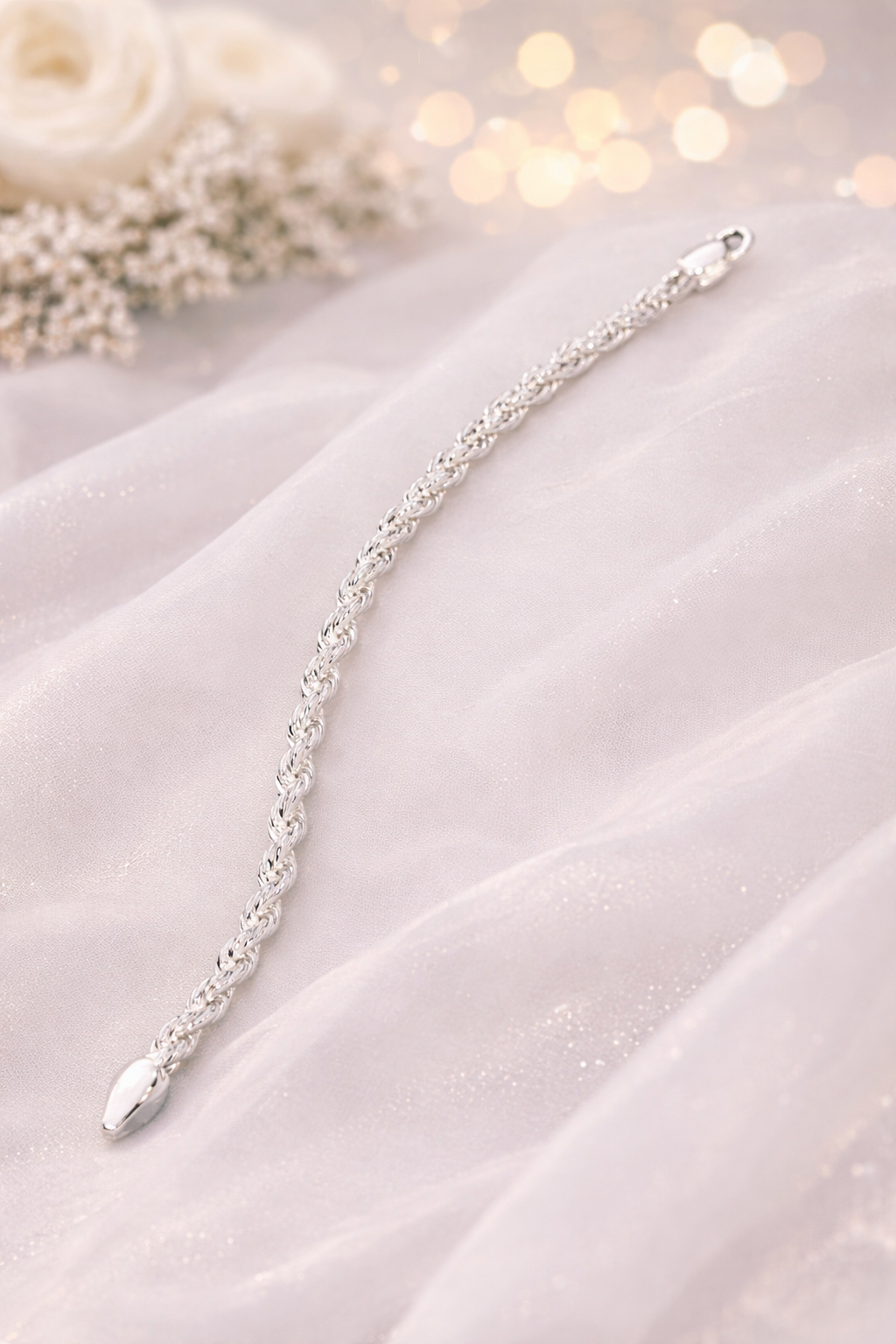 Silver Whisper Chain Bracelet Silveradda