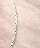925 Royal Grid Silver Link Bracelet Silveradda