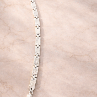 925 Royal Grid Silver Link Bracelet Silveradda