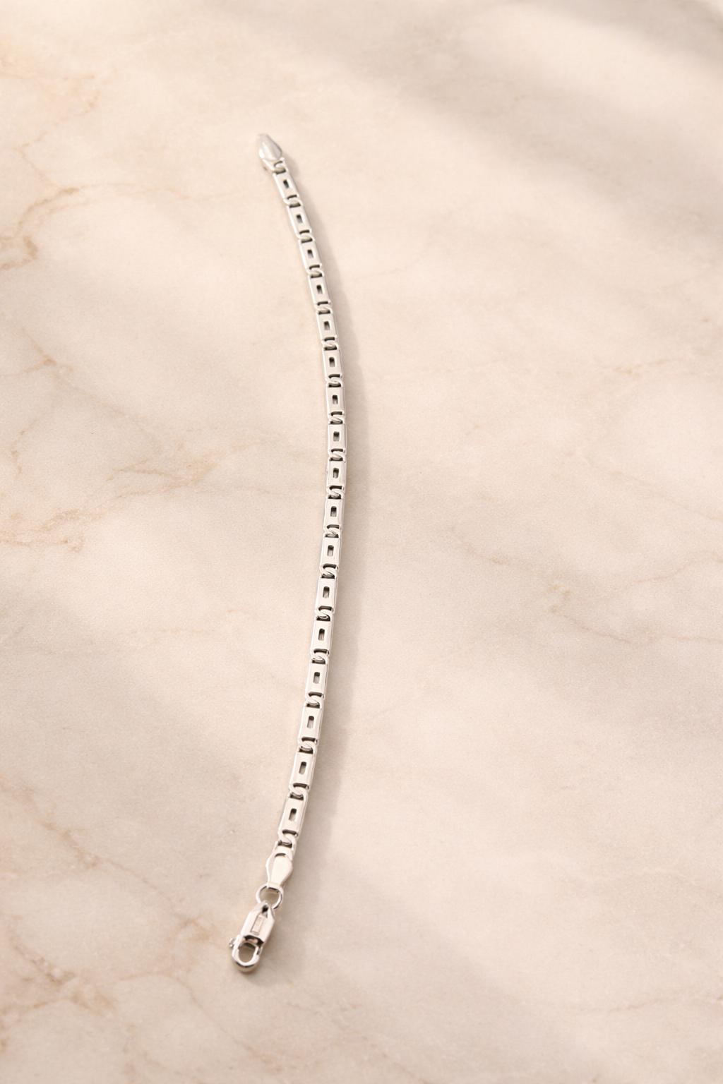 Silver Elite Box Link Bracelet Silveradda