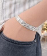 Men’s 925 Sterling Silver Greek Key Medusa Bracelet Silveradda