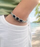 Midnight Ocean Dark Blue Stone Luxury Bracelet – Silveradda