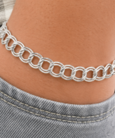 925 Silver Round Link Chain Bracelet for Men | Bold Style – Silveradda