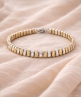 Premium Two Tone Designer Bracelet in Silver Finish | Silveradda
