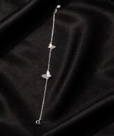 Delicate Butterfly Duo 925 Silver Bracelet for Women | Silveradda