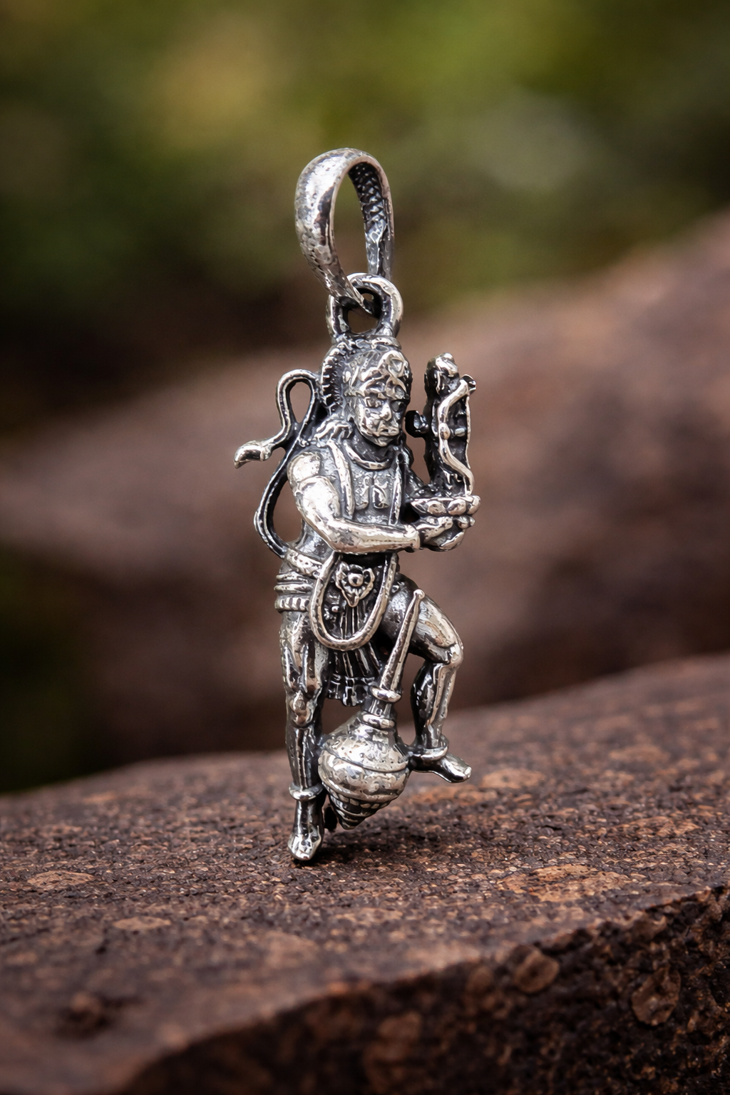 Hanuman Silver Pendant for Men | Silveradda